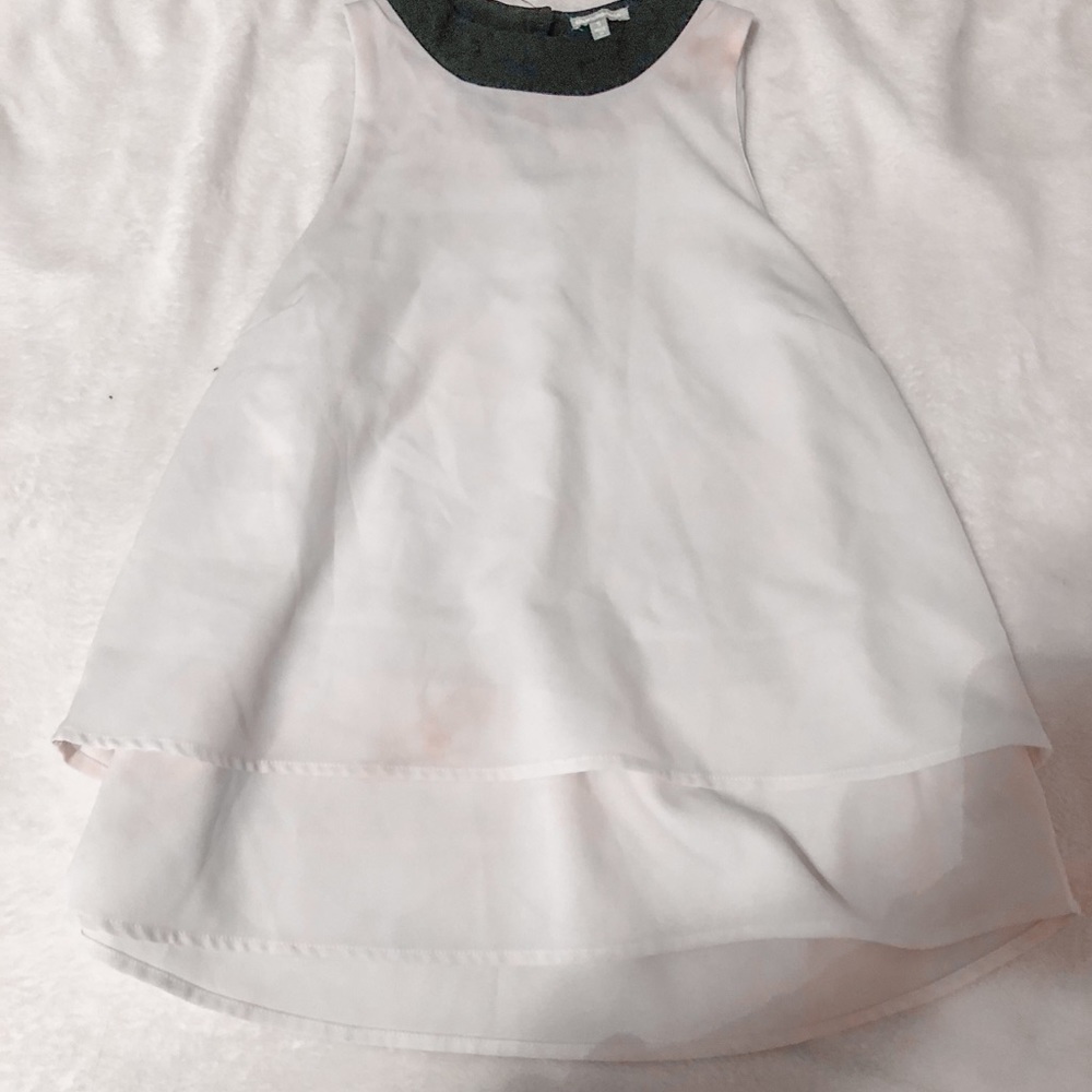 Layered cheffron halter top